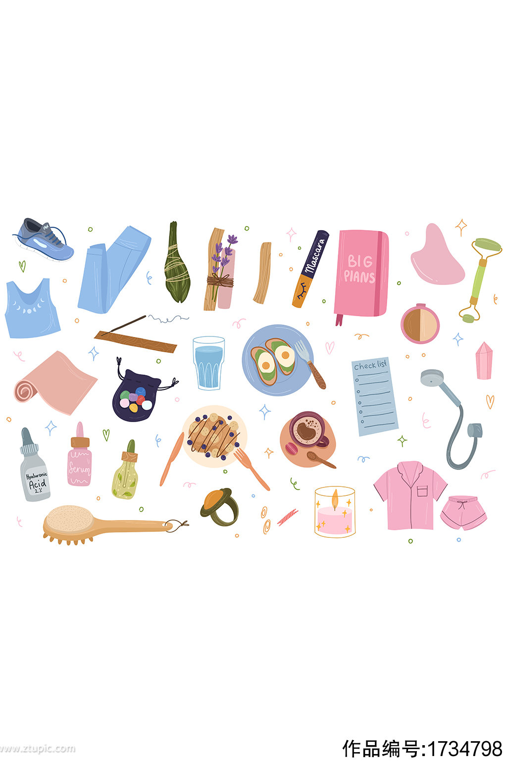 家居常用物品矢量卡通 为生活添一份趣味与温馨